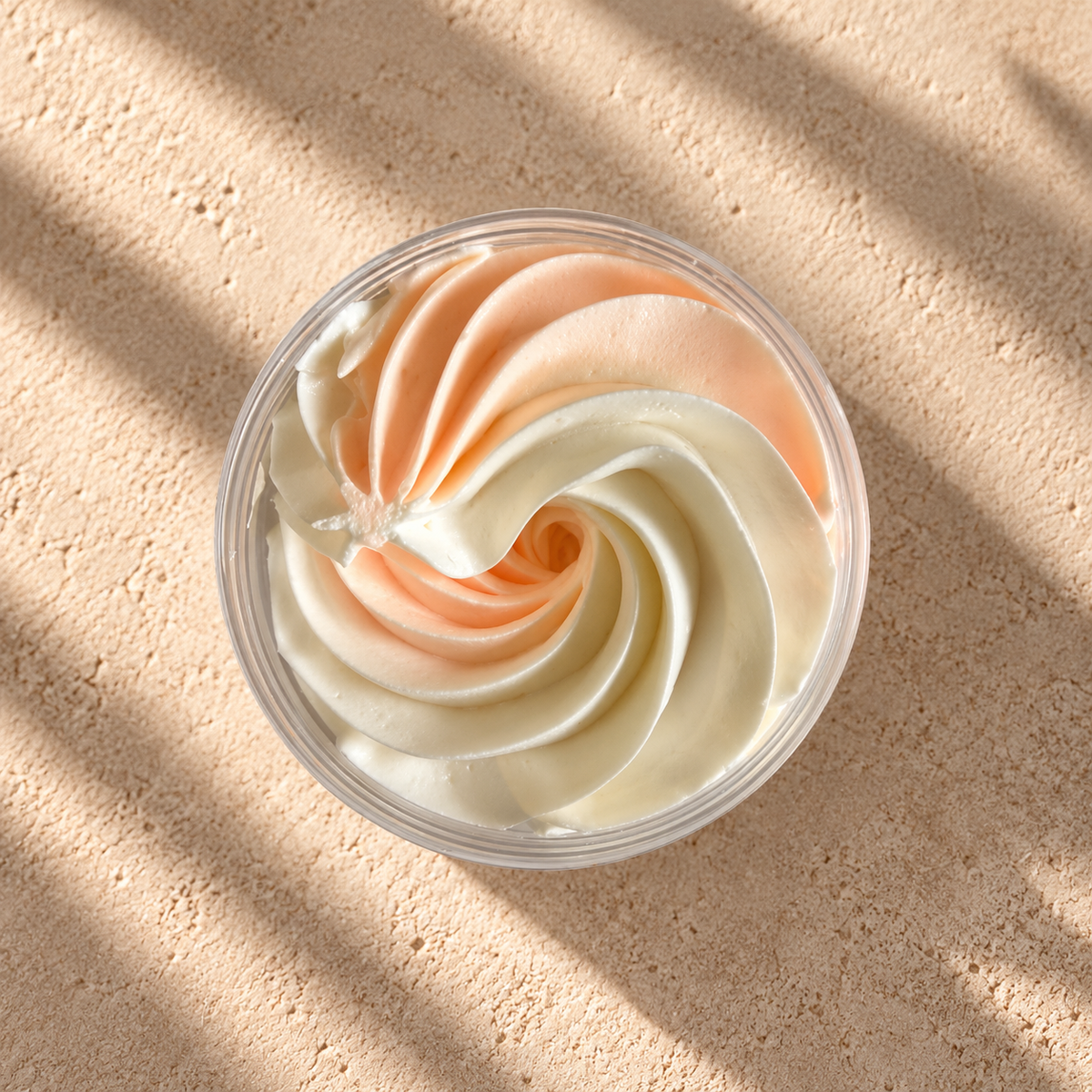Whipped Body Butter, Tropical scent, shea and cocoa butter jar