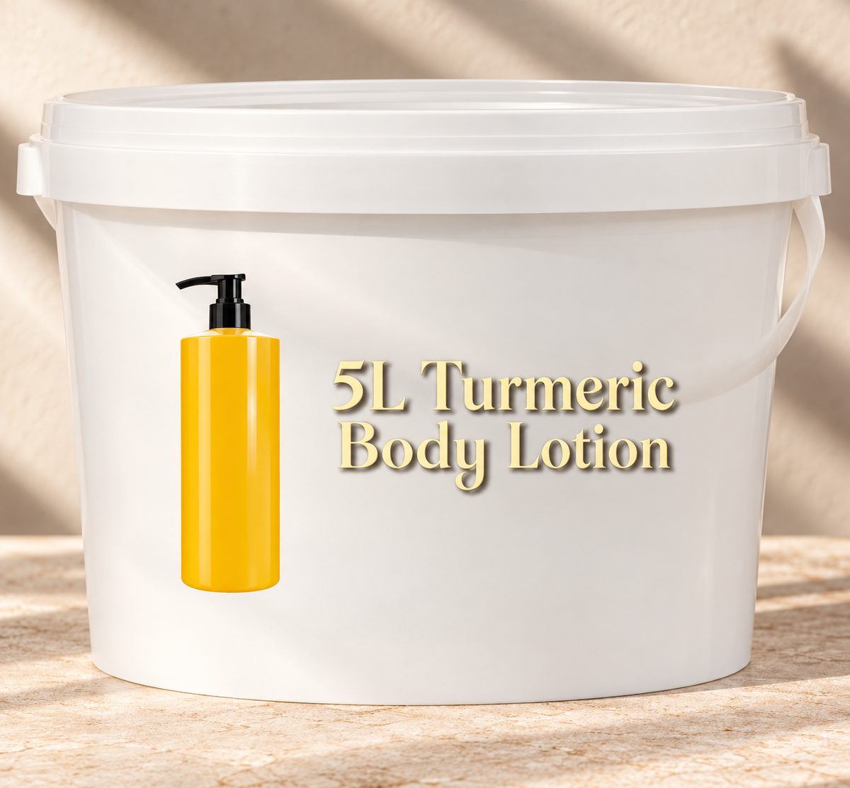 5 litre Turmeric Body Lotion bulk container for resale